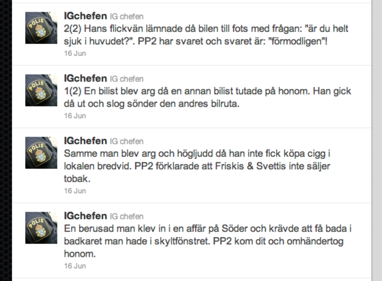 Dagens twittertips: Snuten på Södermalm