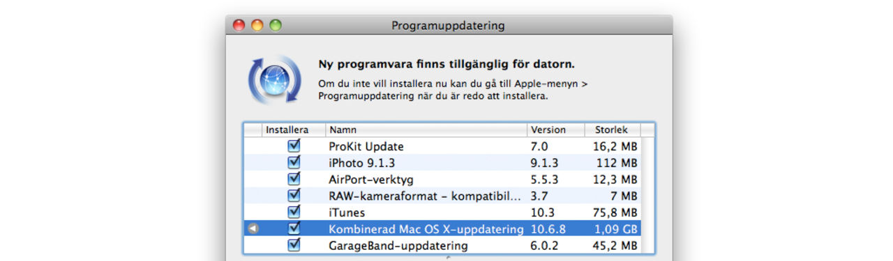 Apple släpper lös OS X 10.6.8