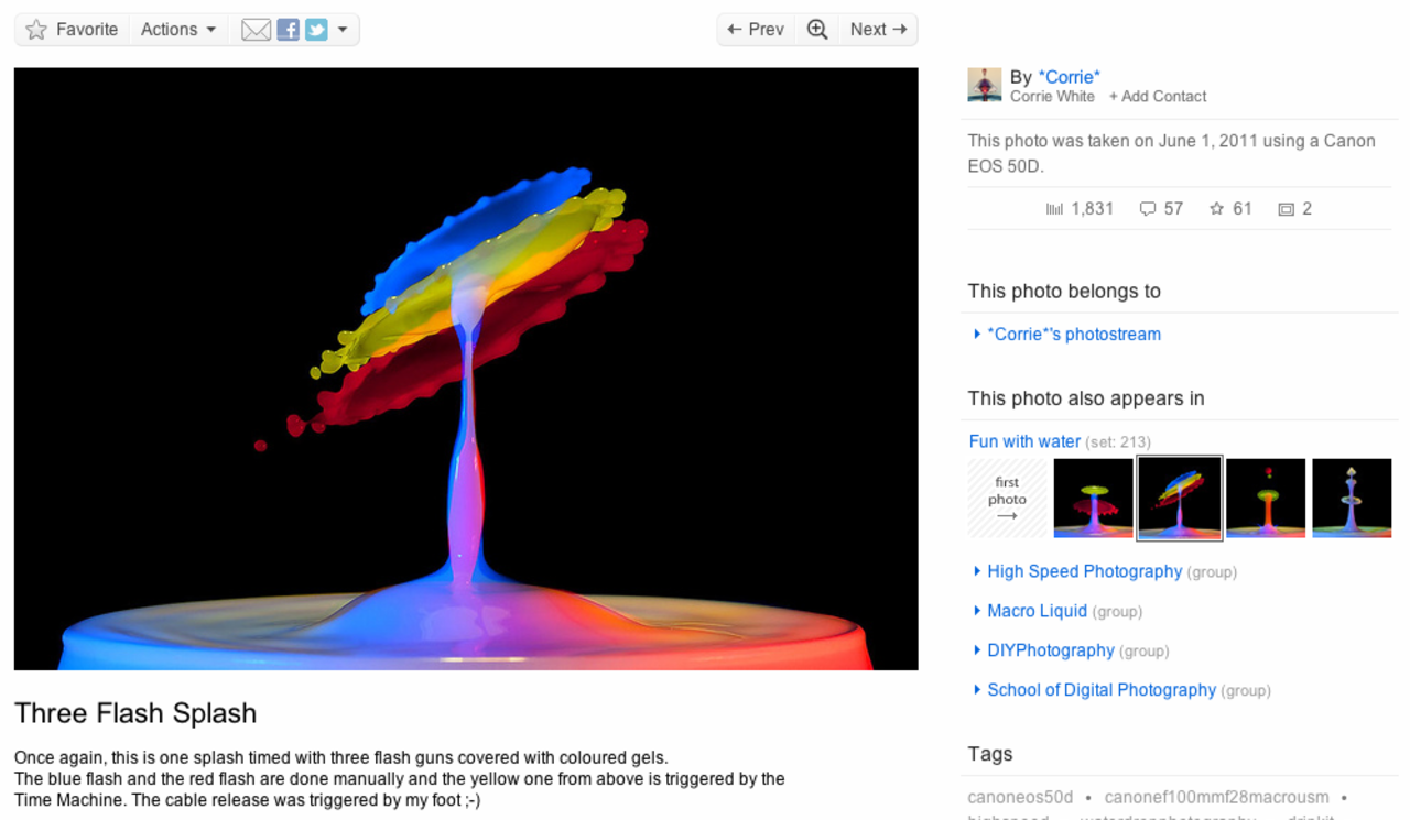 Snygga droppbilder i olika färger