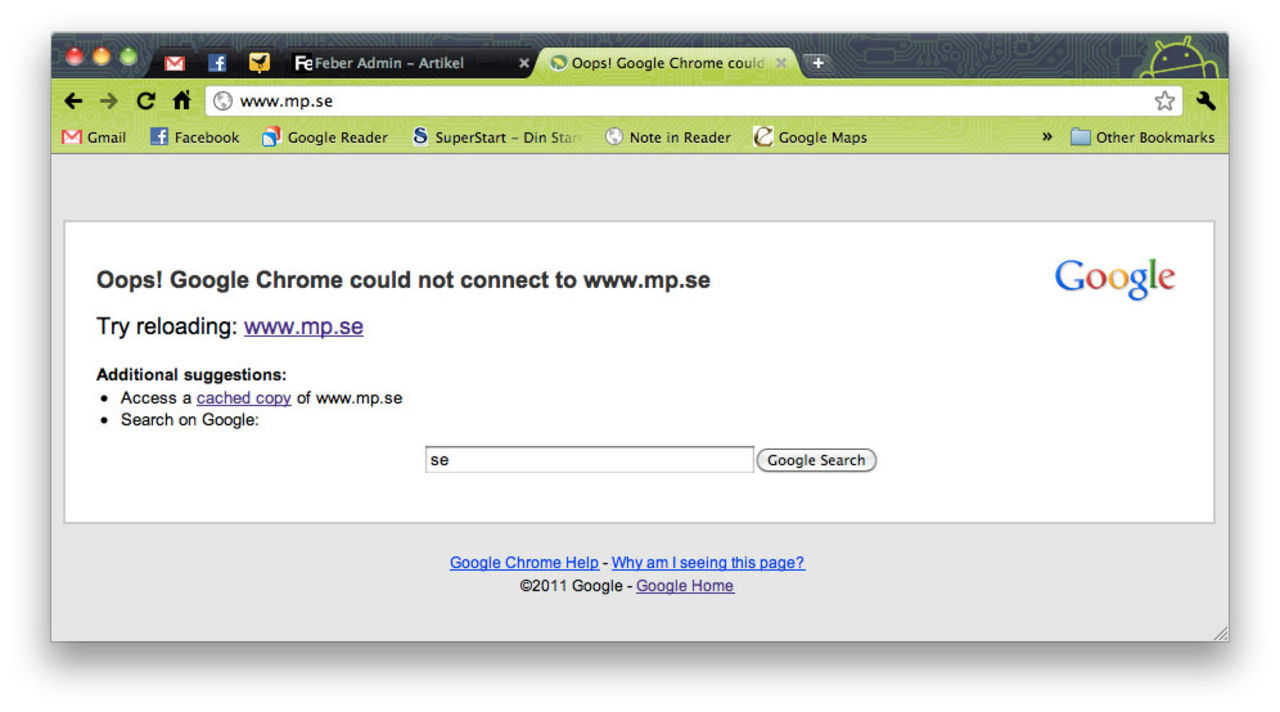 Miljöpartiets webb hackad