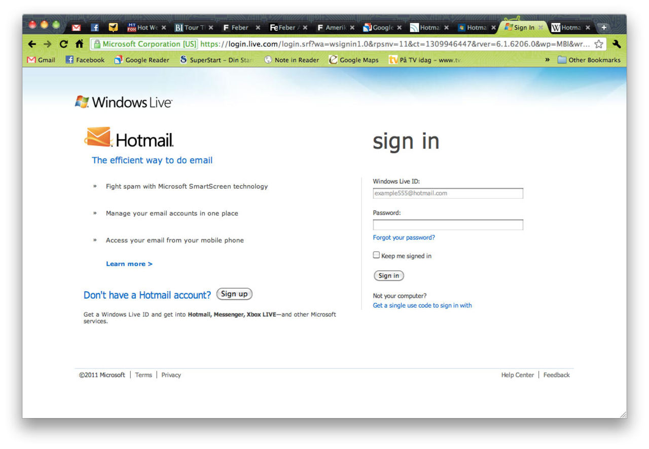 Tut i luren - Hotmail 15 år!