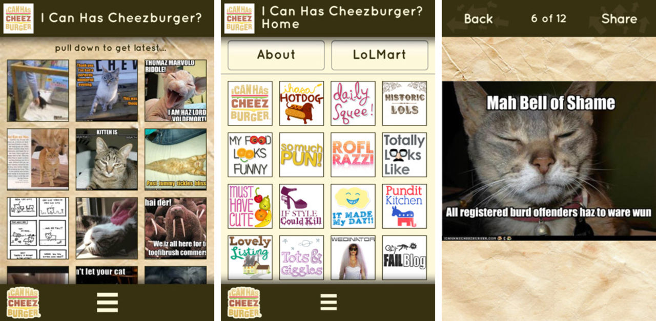 I can has Cheezburger släpper app