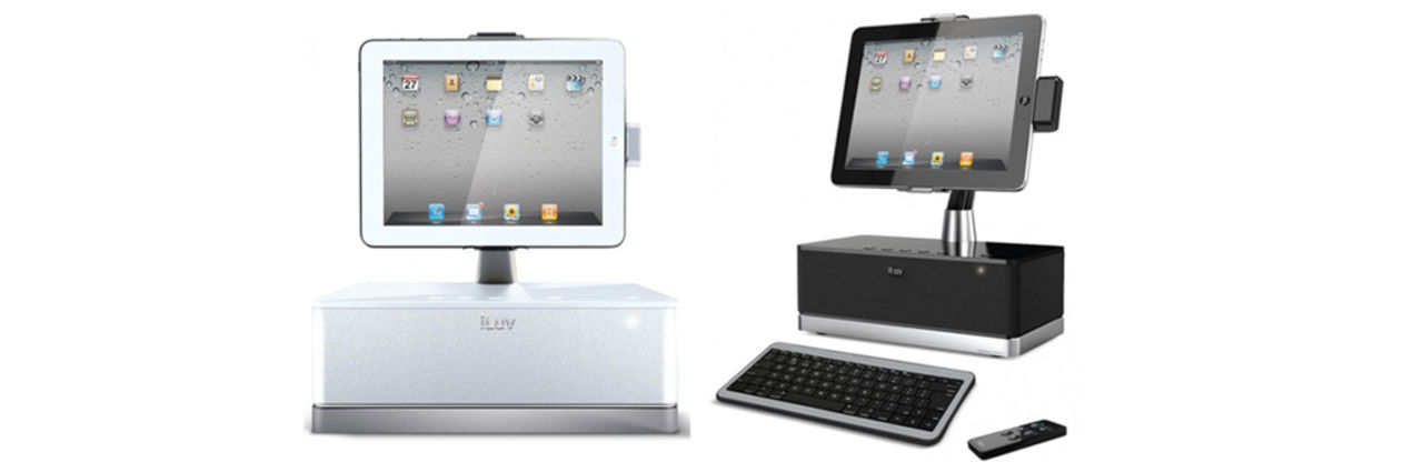 iMac G4-känsla till paddan högtalardocka från iLuv