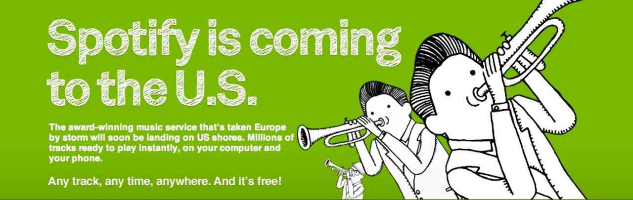 Spotify lanseras i USA idag