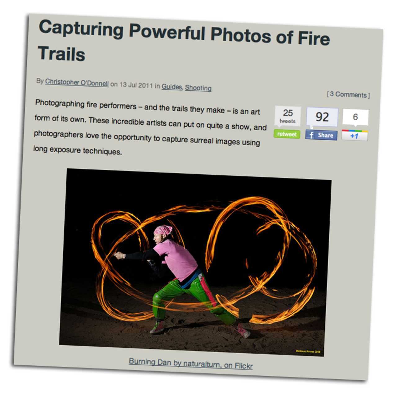 Lär dig fotografera eld