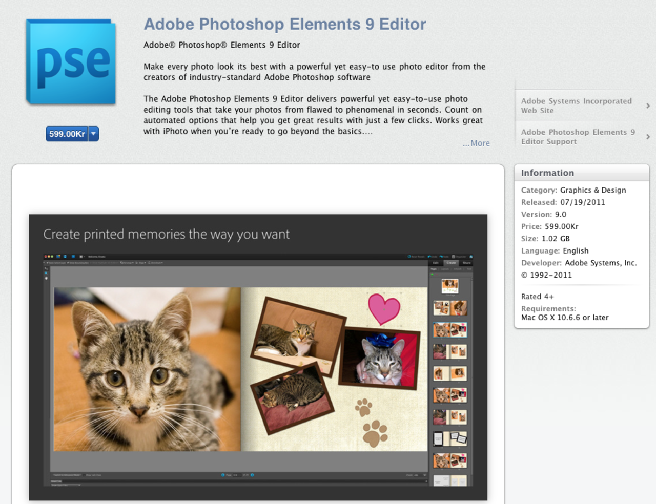 Photoshop Elements nu på Mac App Store