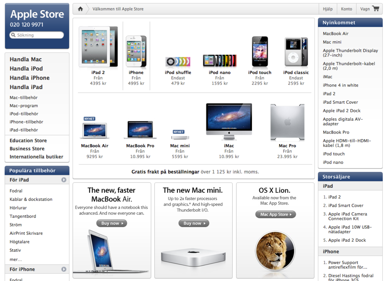 Apple Store är uppe igen med fyra nyheter