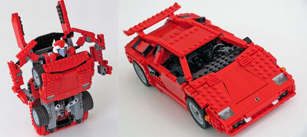 Transformers-Lamborghini i LEGO