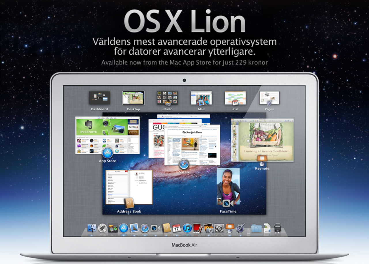Lite nyheter i OS X Lion