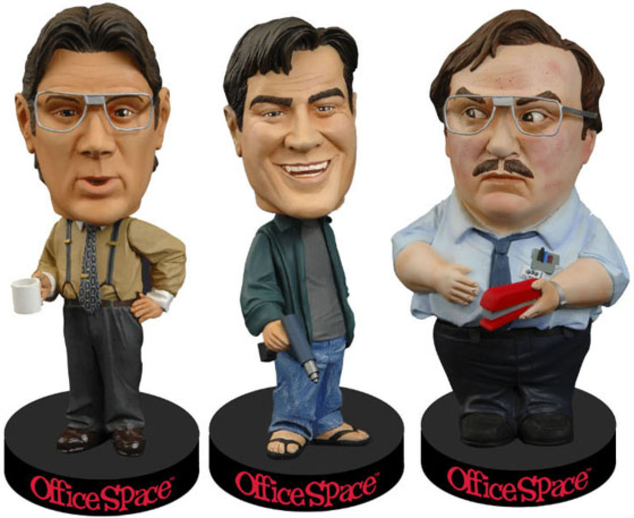 Office Space-karaktärer som bobbleheads