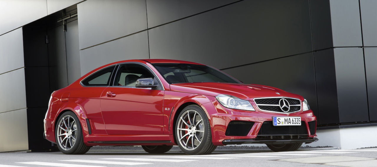 Mercedes C 63 AMG Coupé Black Series - byggd för banan