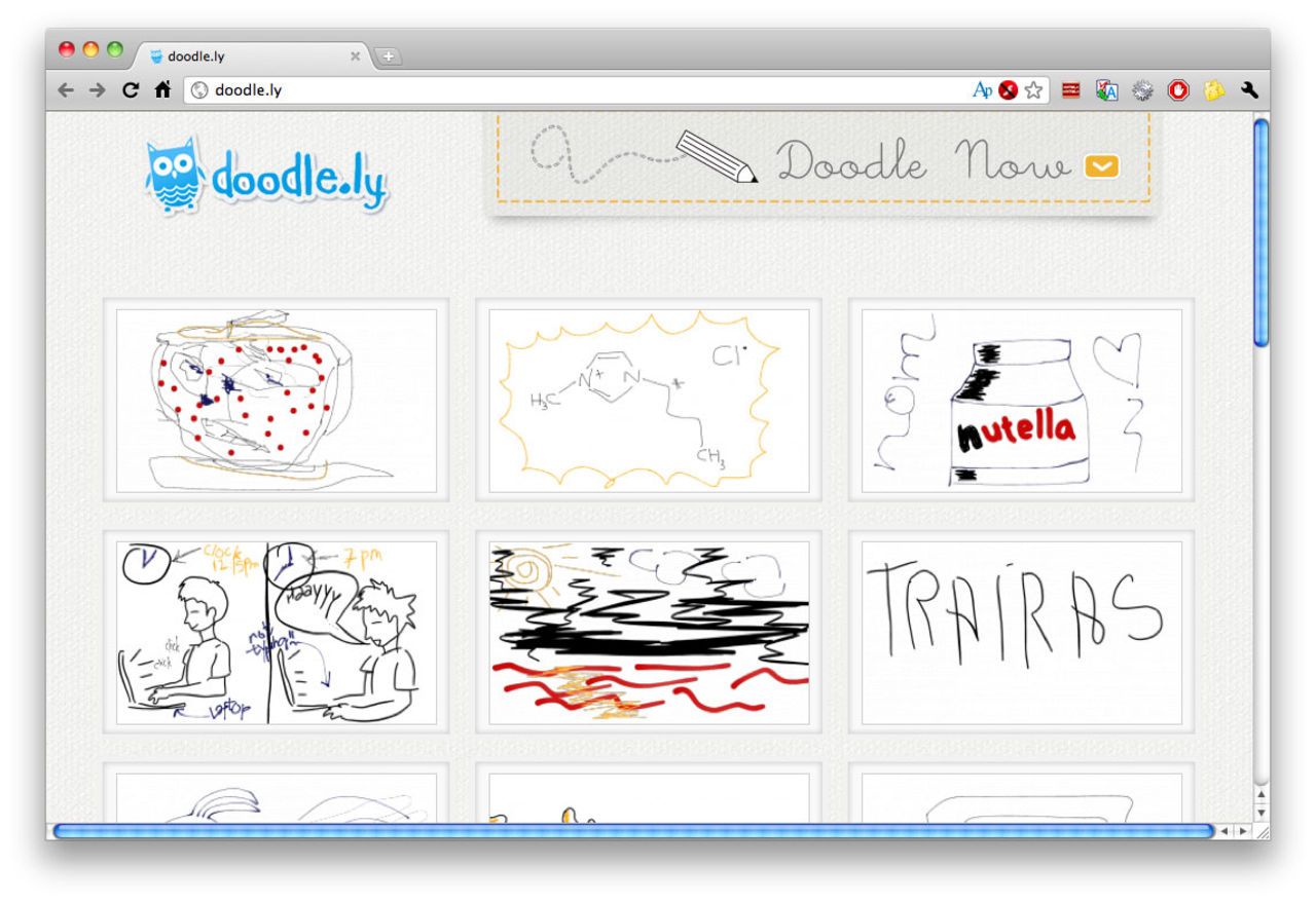 Dela med dig av små skisser