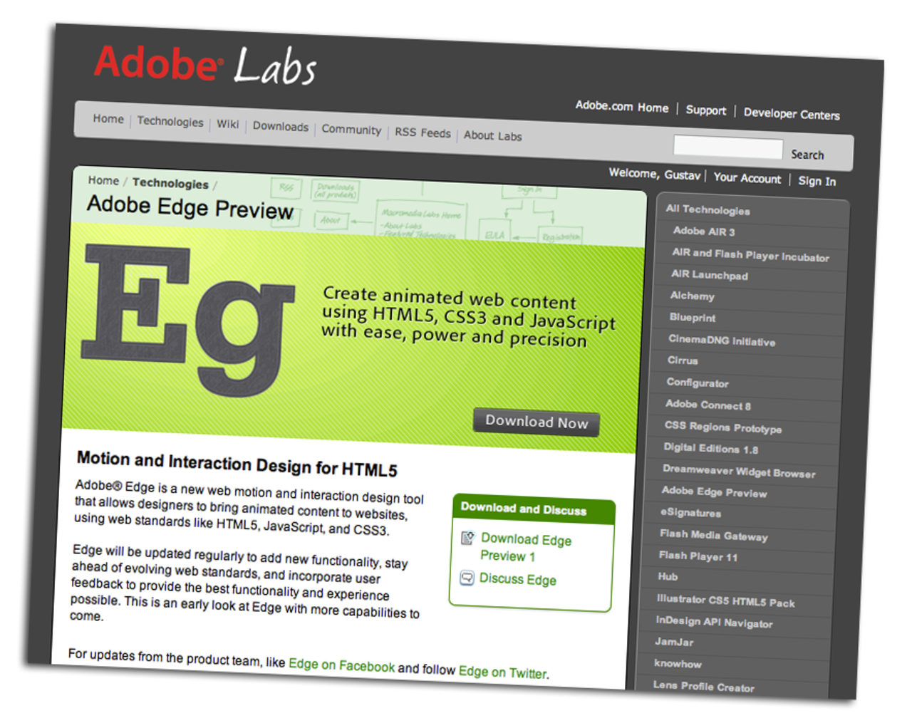 Adobe släpper utvecklingsverktyg för Html 5