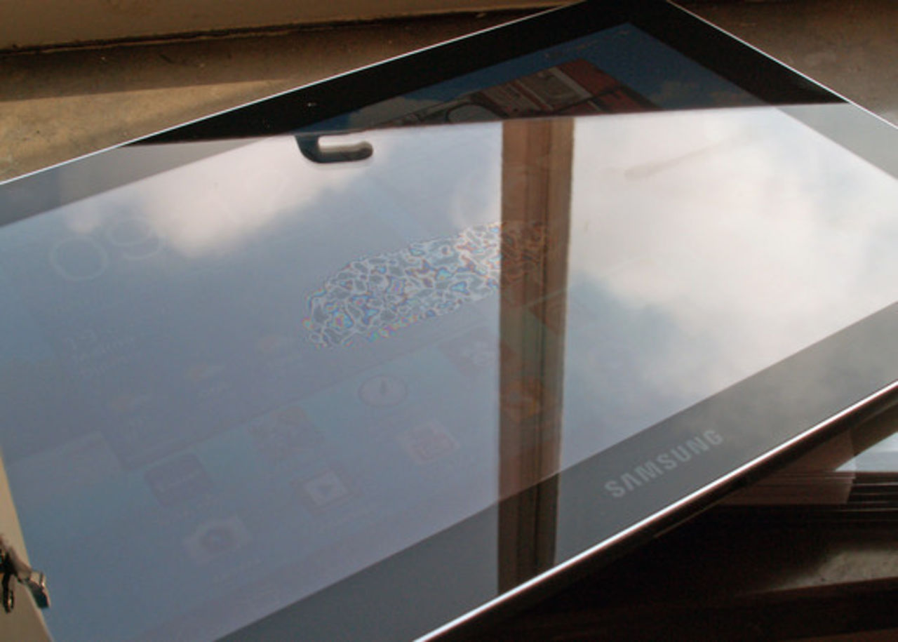 Skärmstrul på Samsung Galaxy Tab 10