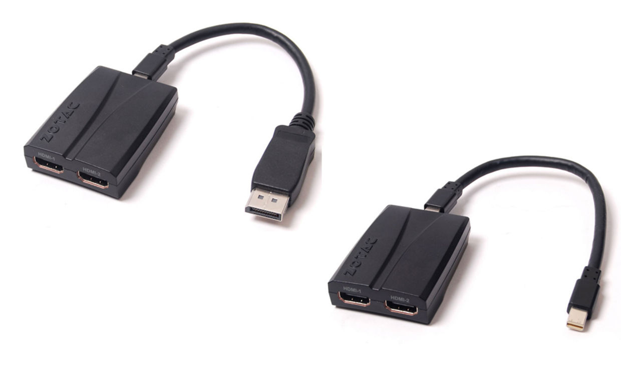 Adapter fixar dubbla HDMI-utgångar från Displayport