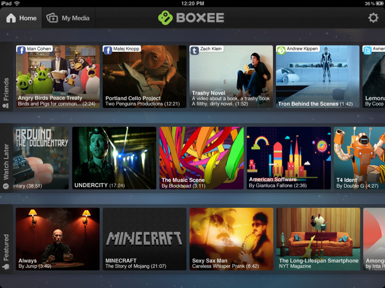 Boxee släpper app till iPad