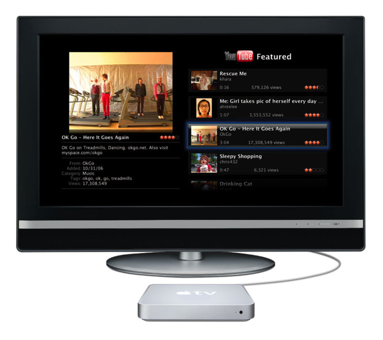 Apple släpper YouTube-gränssnitt till Apple TV