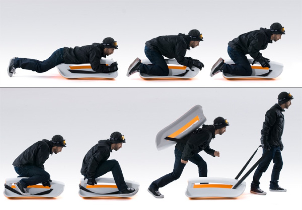 Smart pulka som går att ha på ryggen