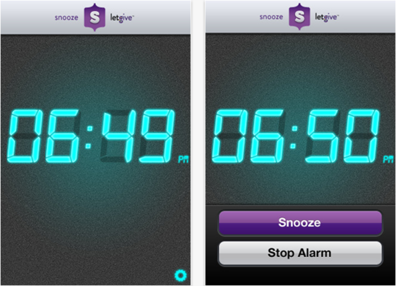 Snooza och skänk pengar med iPhone-app