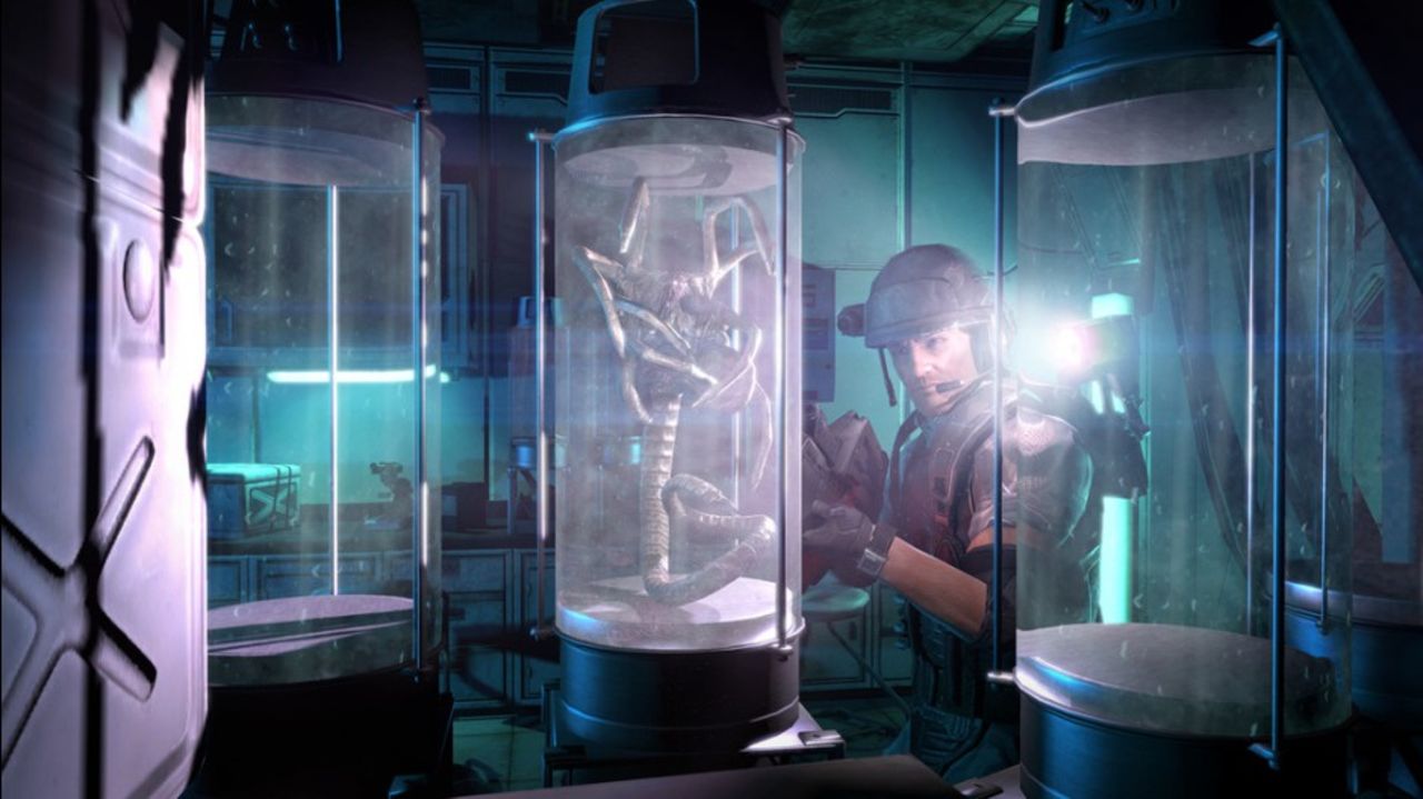 Skärmdumpar från Aliens: Colonial Marines