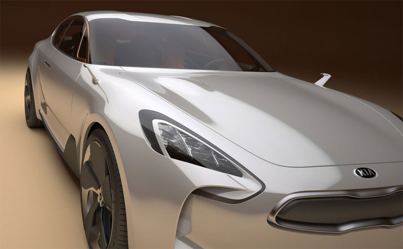 Kia visar fyrdörrars sedankoncept på Frankfurtmässan