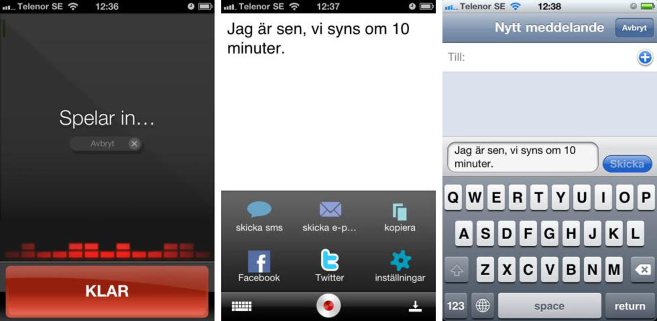 Nuance släpper Dragon Dictation på svenska