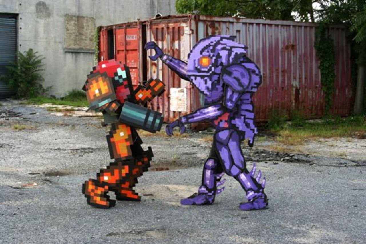 Grymma Metroid-kostymer