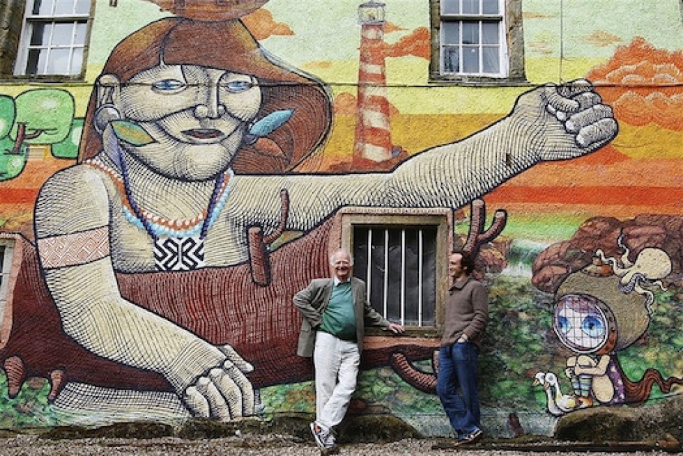 Konst uppåt slottsväggarna