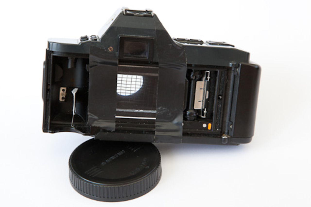 Bakgrundsprojektor från gammal kamera