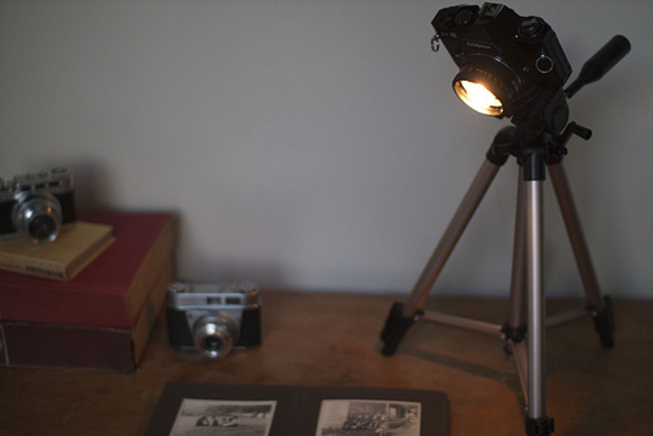 Bygg en lampa av din gamla kamera