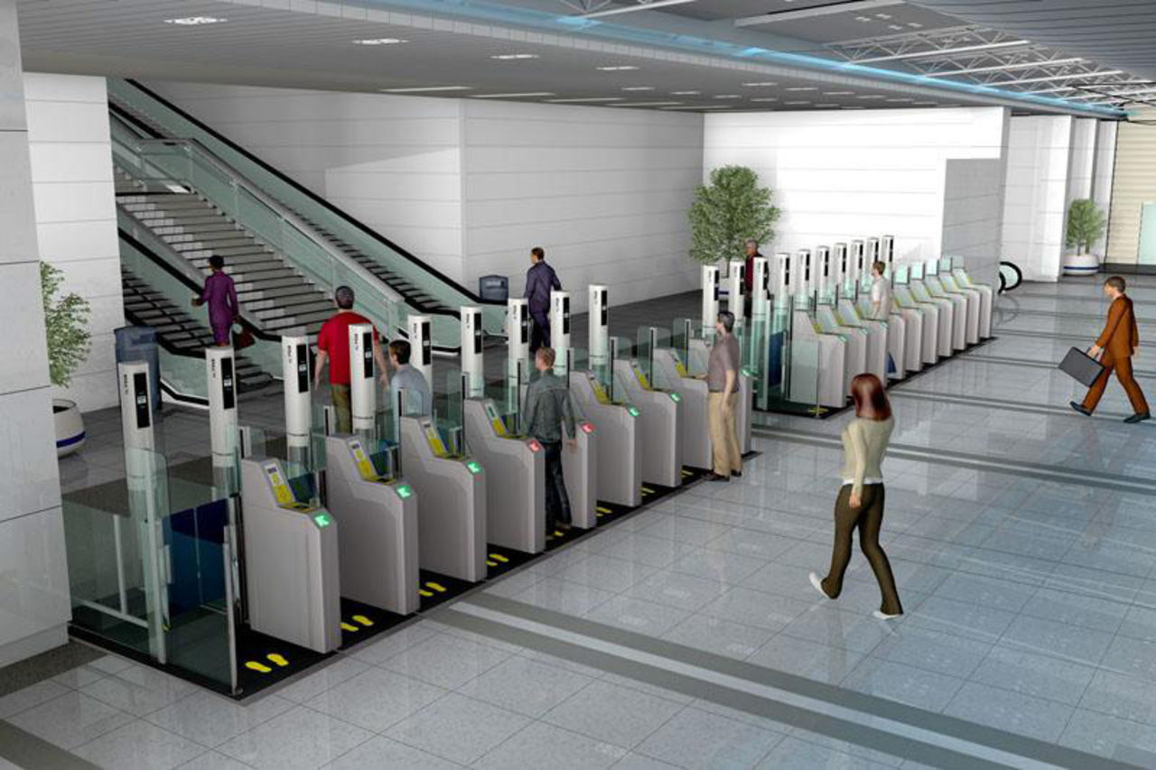 AOptix e-Gate scannar ditt öga för identifikation