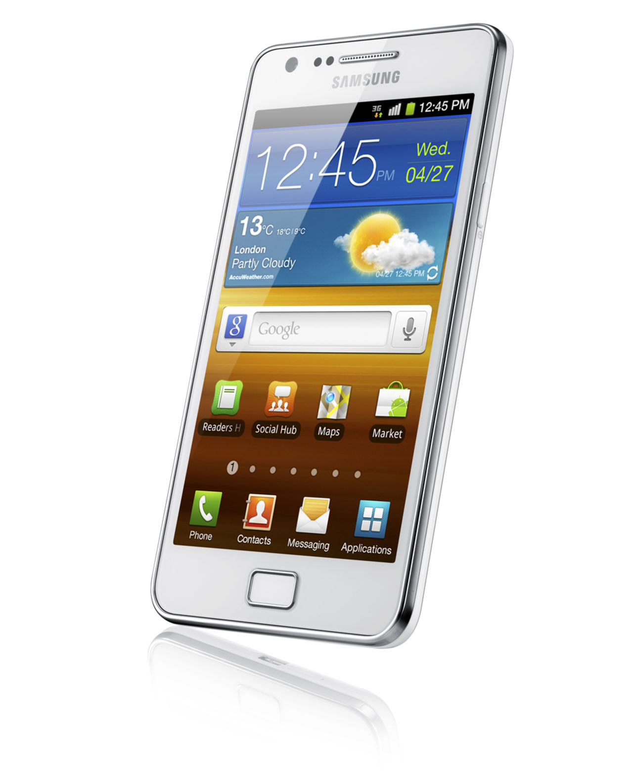 Galaxy S II nu i vitt