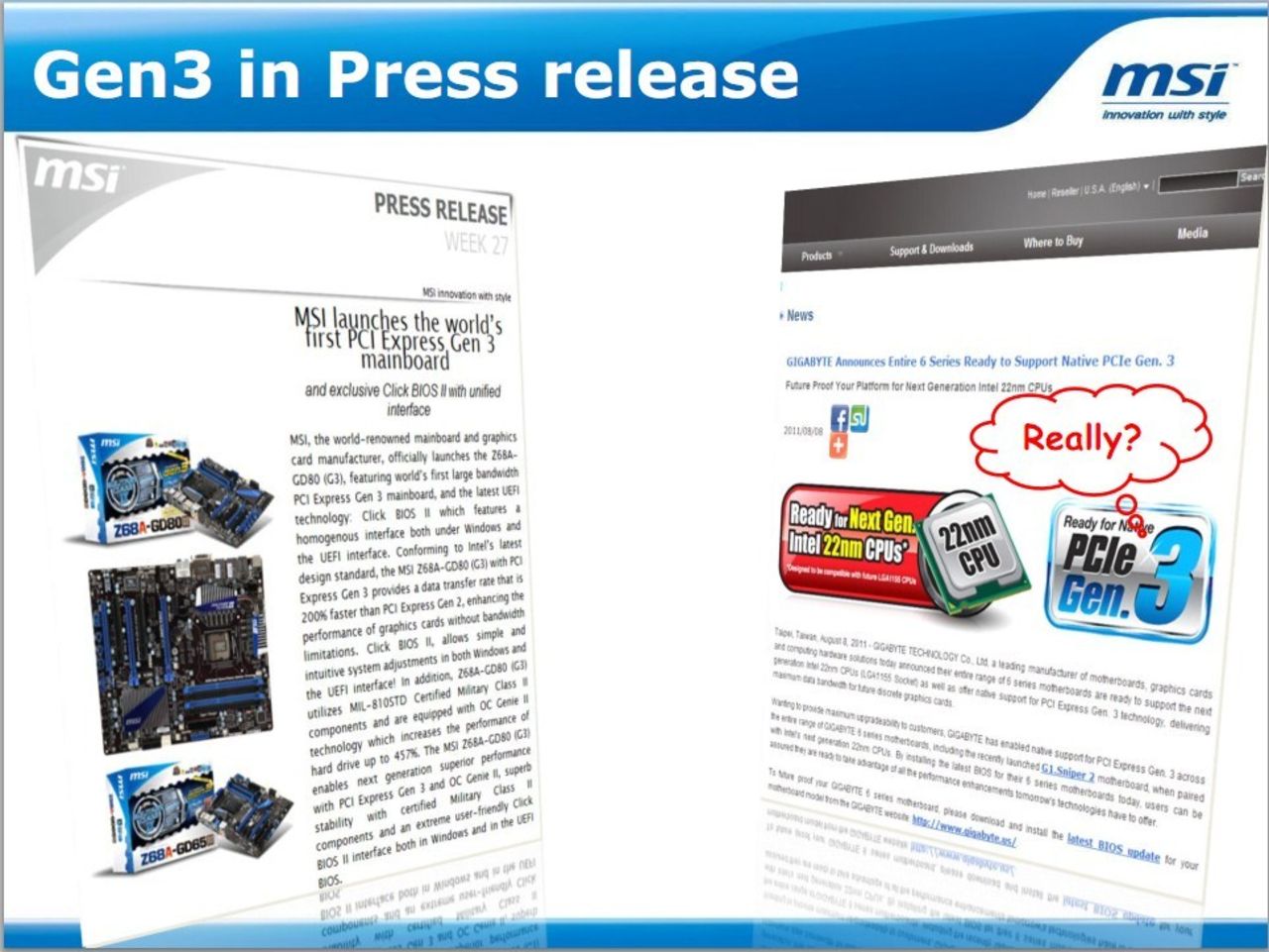 MSI säger att Gigabyte missleder kunder