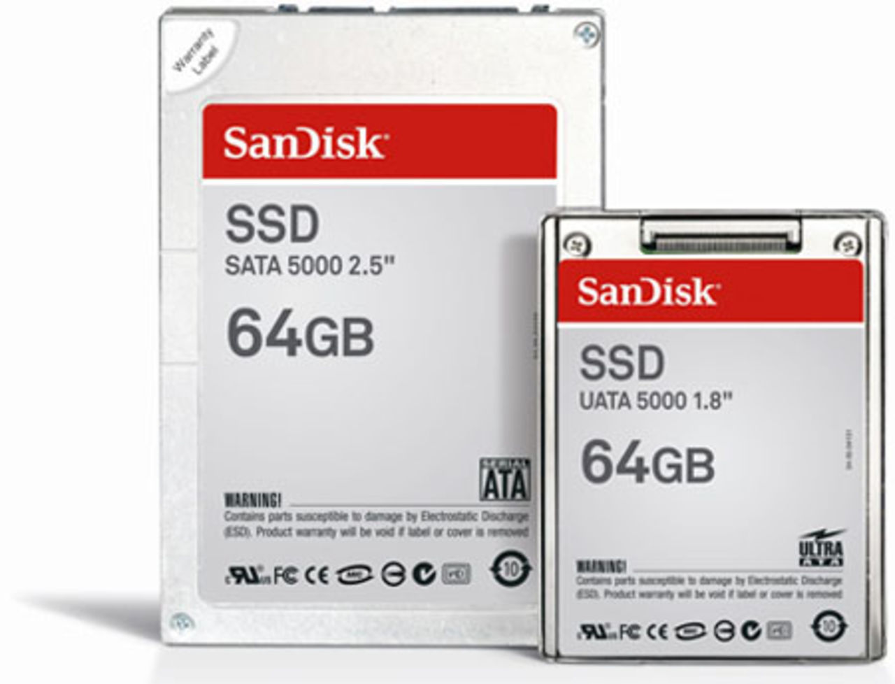 SanDisk kommer med SSD-diskar på 64GB