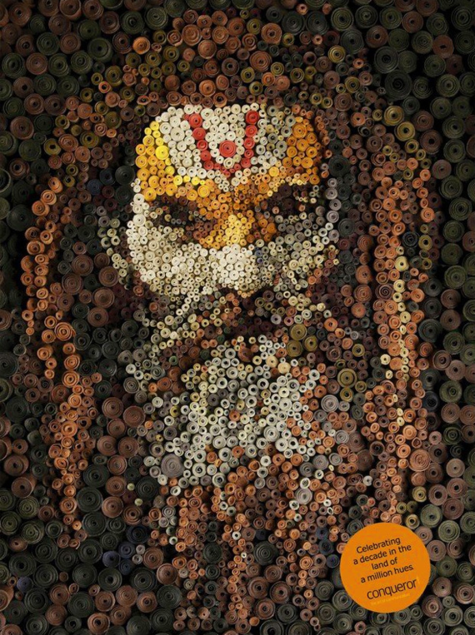 Porträtt av små pappersrullar