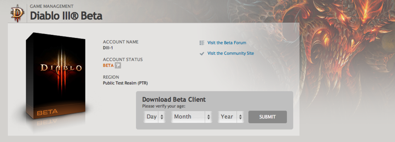 Diablo III-betan är igång