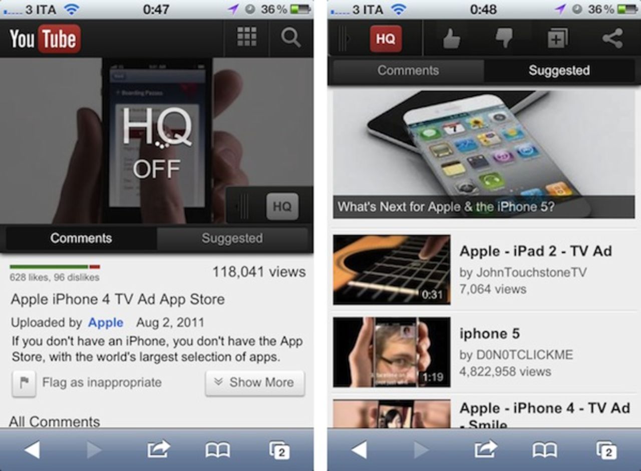 Youtube testar nytt gränssnitt i mobilen