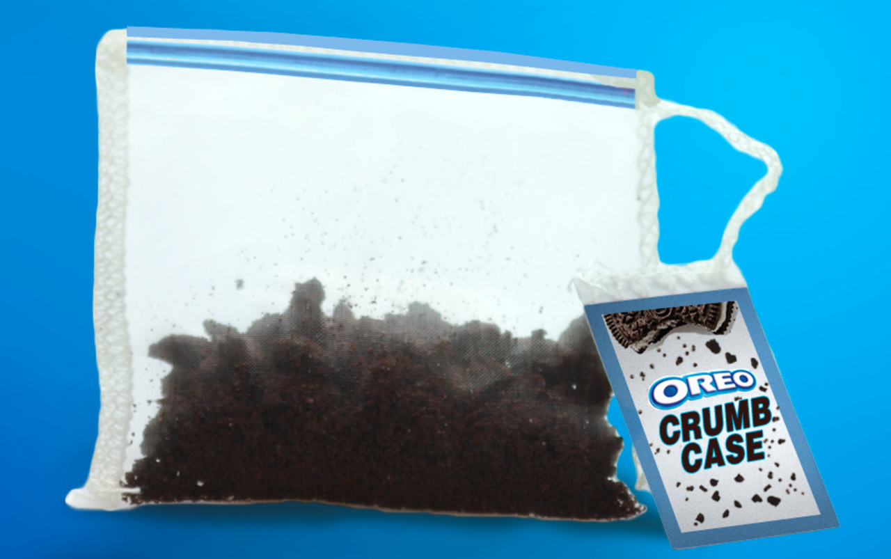 Te-påse fylld med kaksmulor