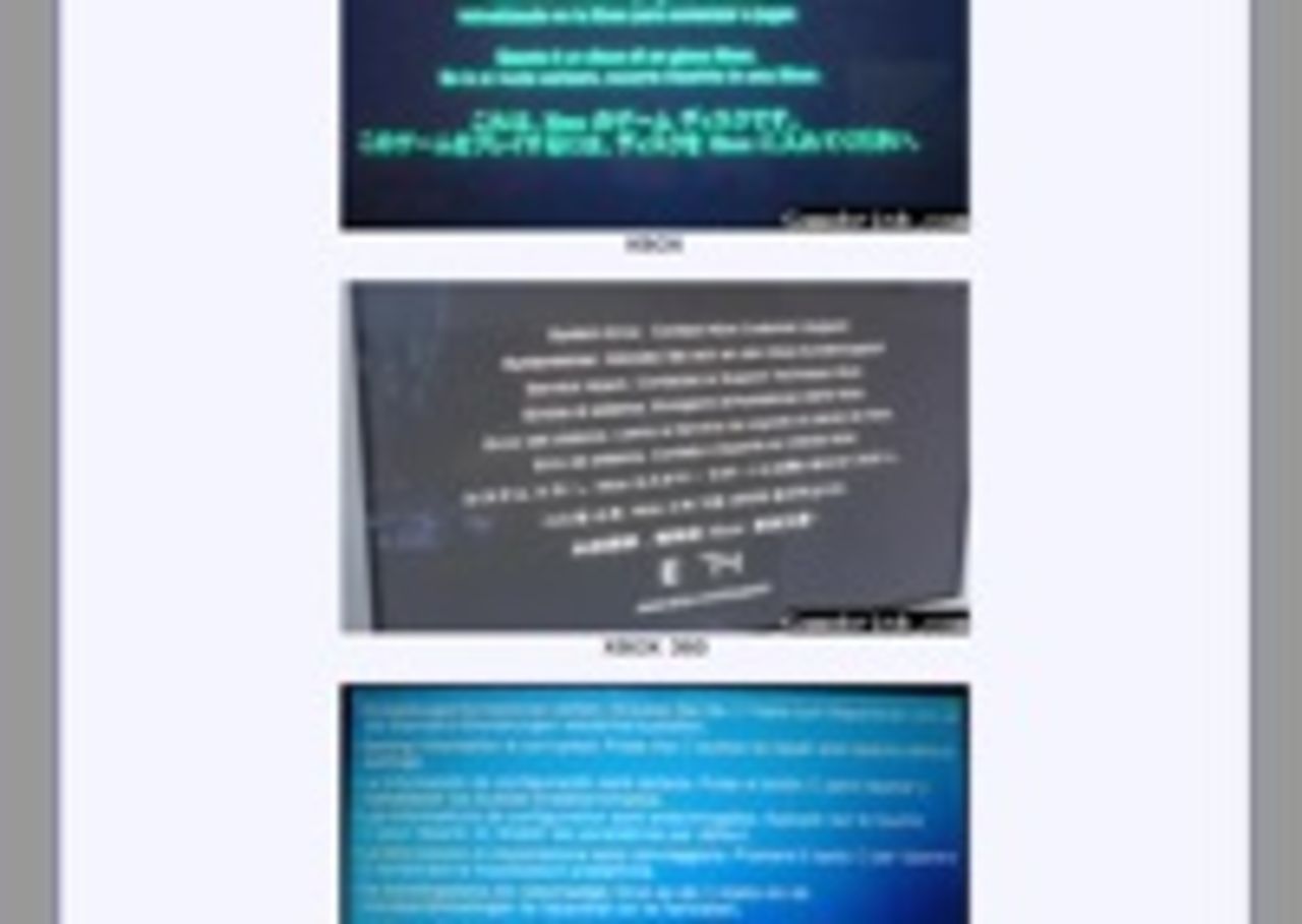 När konsolerna kraschar visas...