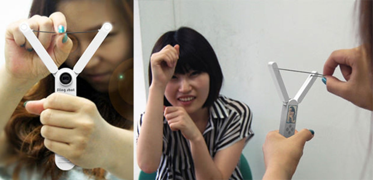 Kul kamerakoncept för att fånga skräck