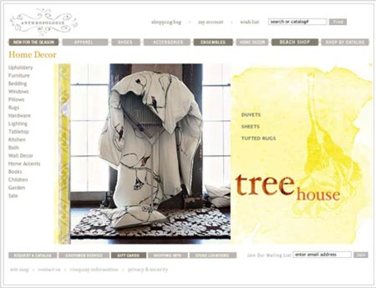 Anthropologie har en ny sajt