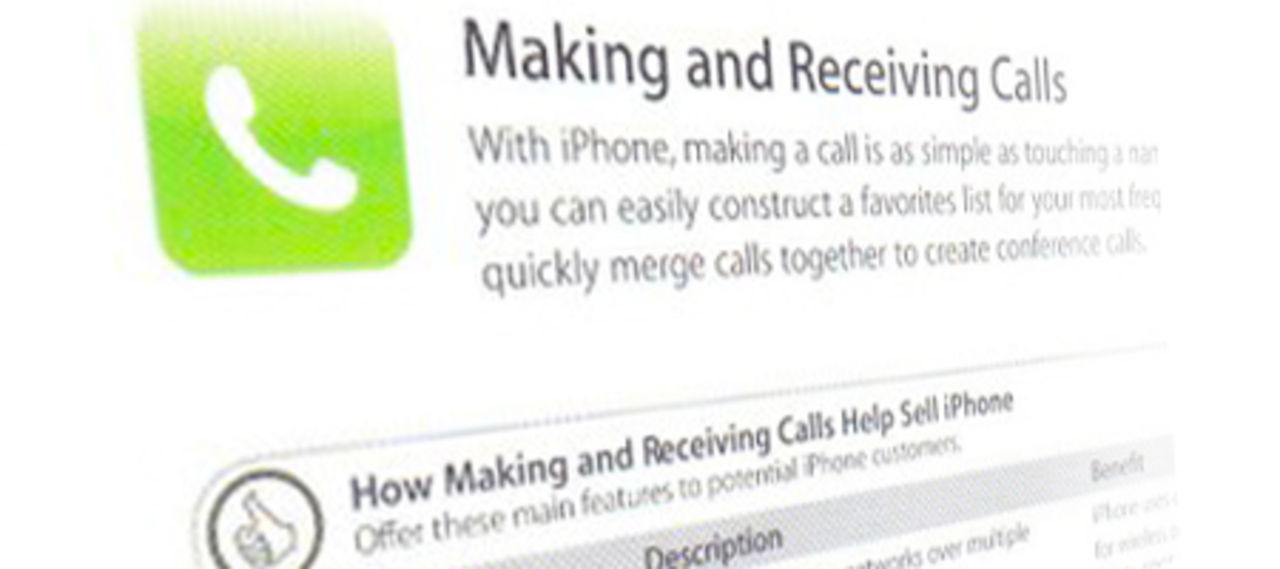 Försäljar-manual avslöjar nya detaljer om iPhone