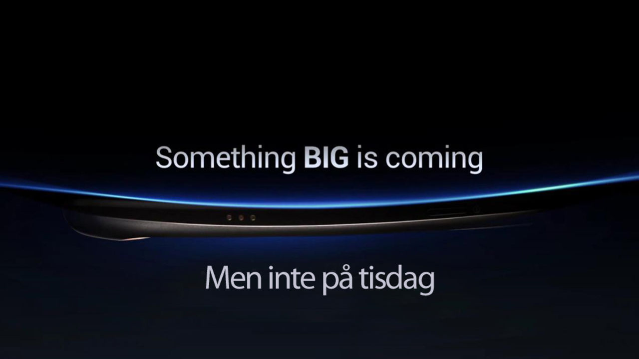 Något stort kommer lite senare