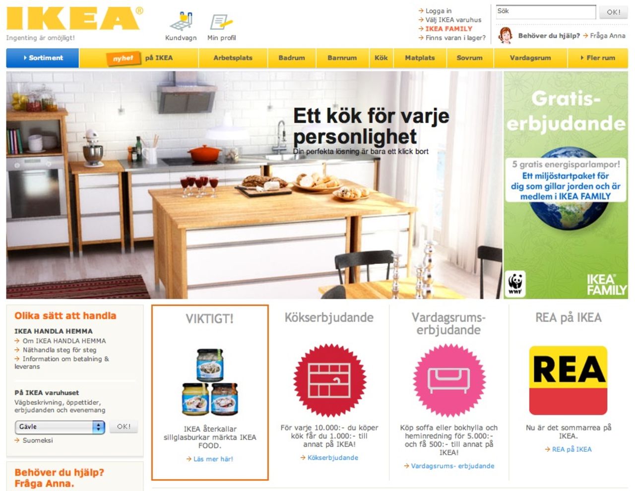 Ikea har gjort om sin webb
