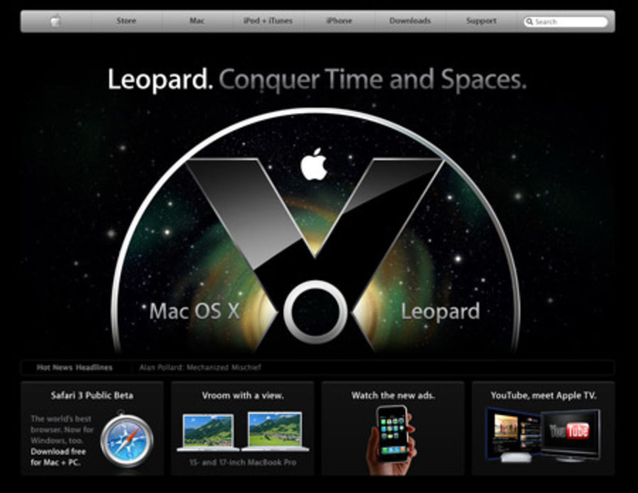 Ny design på Apple.com