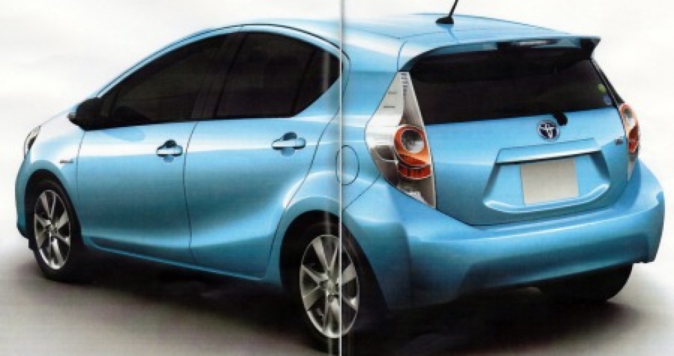 Läckta bilder på Toyota Prius C