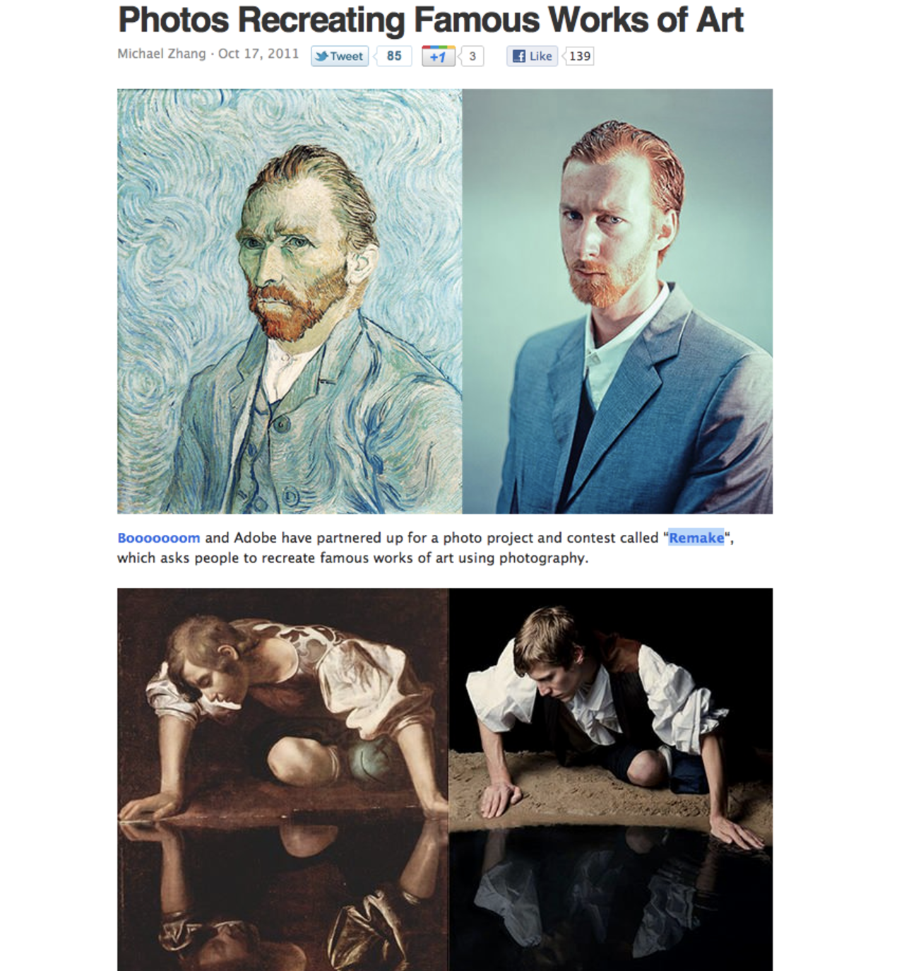 Remake, ett kul fotoprojekt