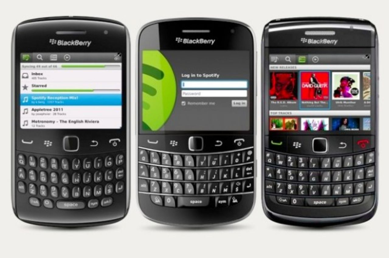Spotify släpper app till BlackBerry