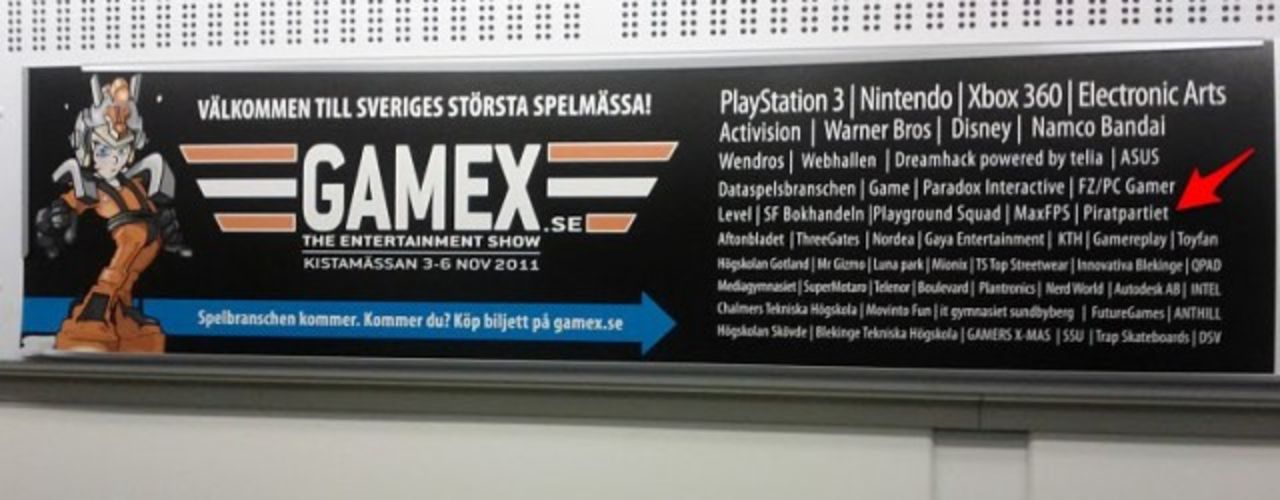 Piratpartiet portas från Gamex-mässan
