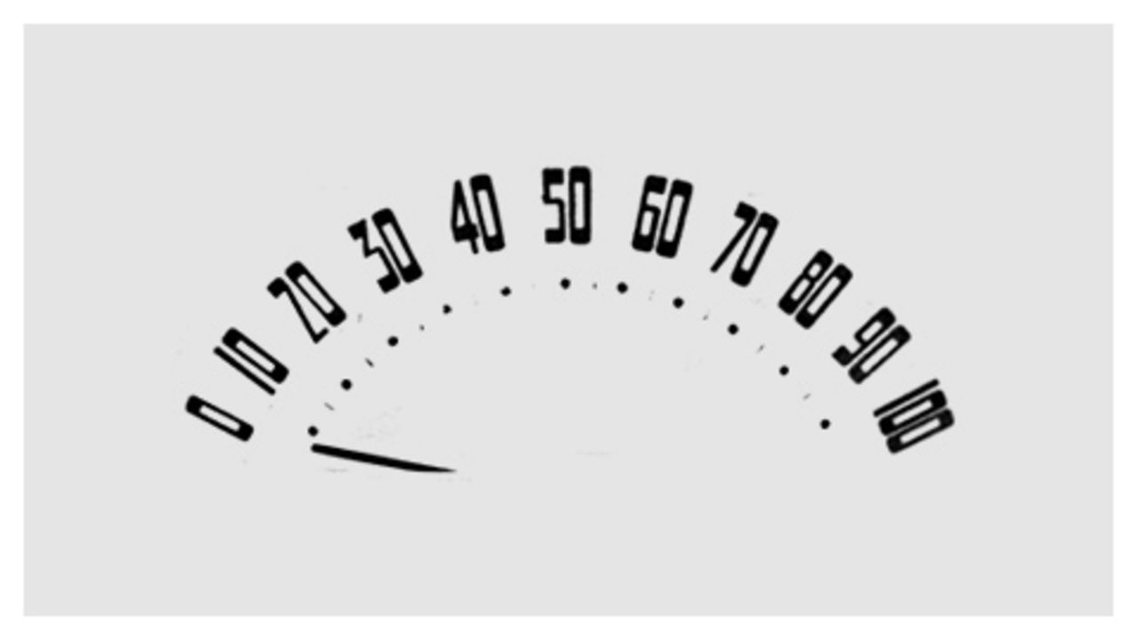 Designen på Chevrolets hastighetsmätare